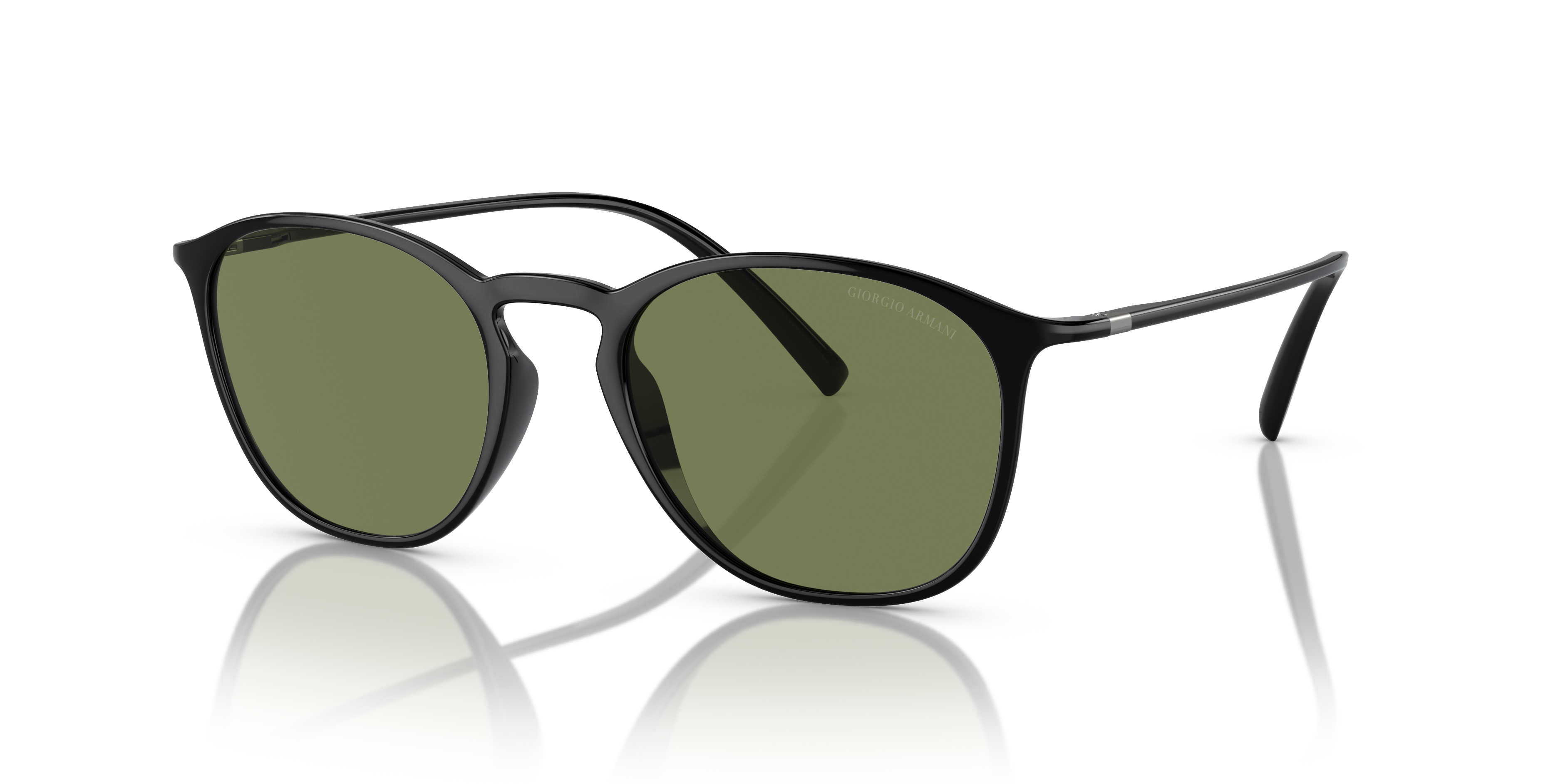 Giorgio Armani AR8186U XL (52 - 20) with Green lenses and Black