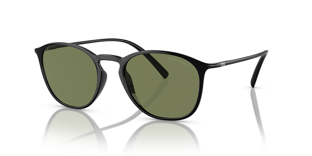 Giorgio Armani AR8186U XL (52 - 20) with Green lenses and Black