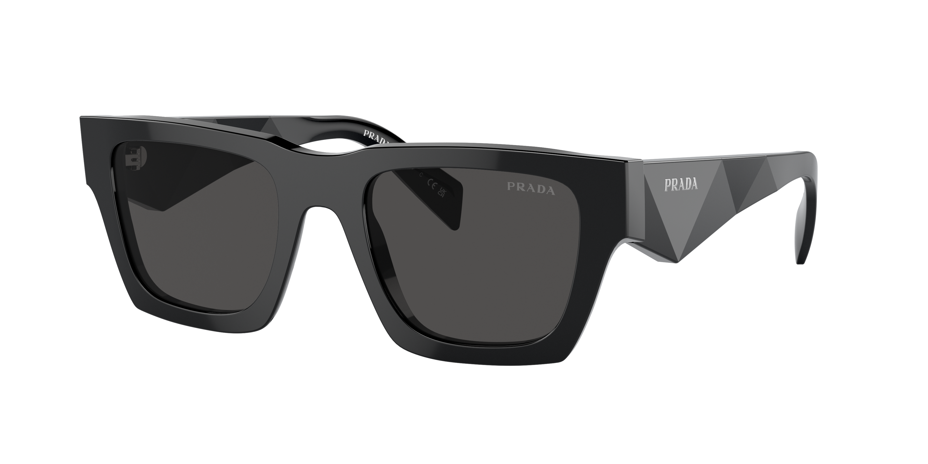 Prada PR A06S M (50 - 21) with Grey lenses and Black frame