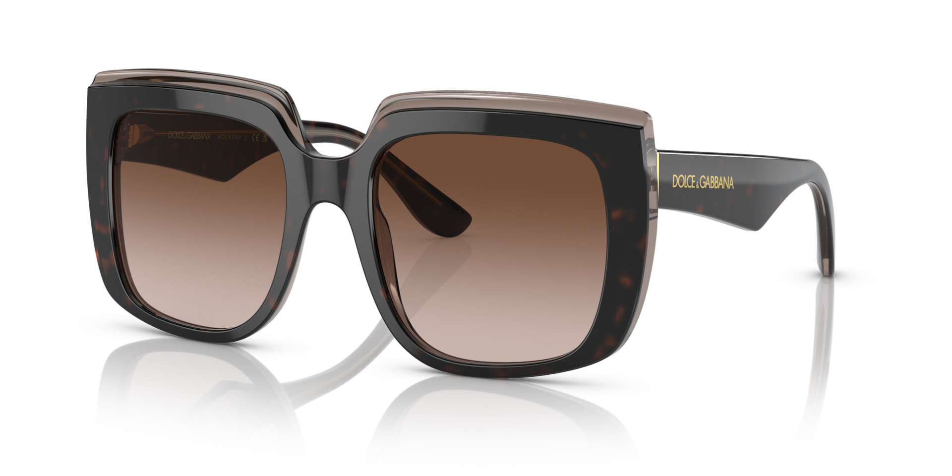Dolce&Gabbana DG4414 M (54 - 20) with Brown lenses and Tortoise