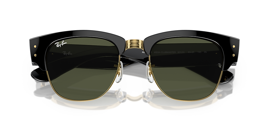 Ray-Ban Mega Clubmaster XL (53 - 21) com Lentes Verde e Armação