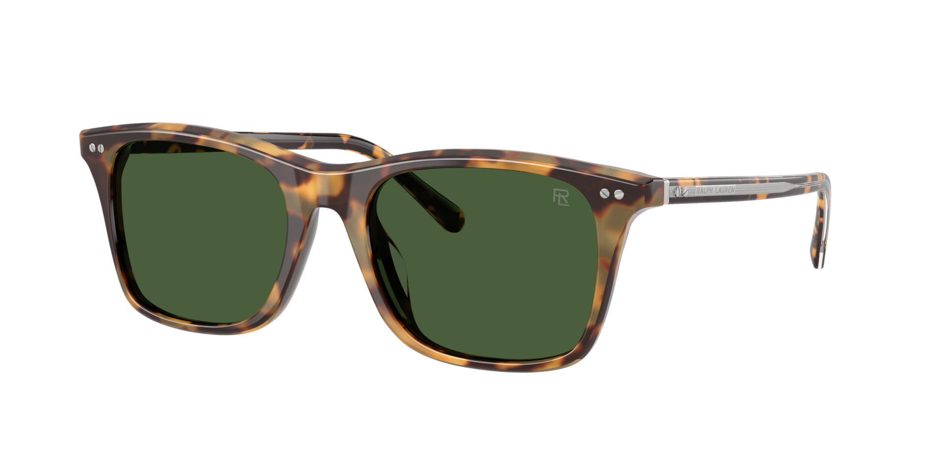 Ralph Lauren Homme Sunglass RL8242U - Couleur du Monture Havana Clair Couleur de Lentille Vert bouteille 349 €