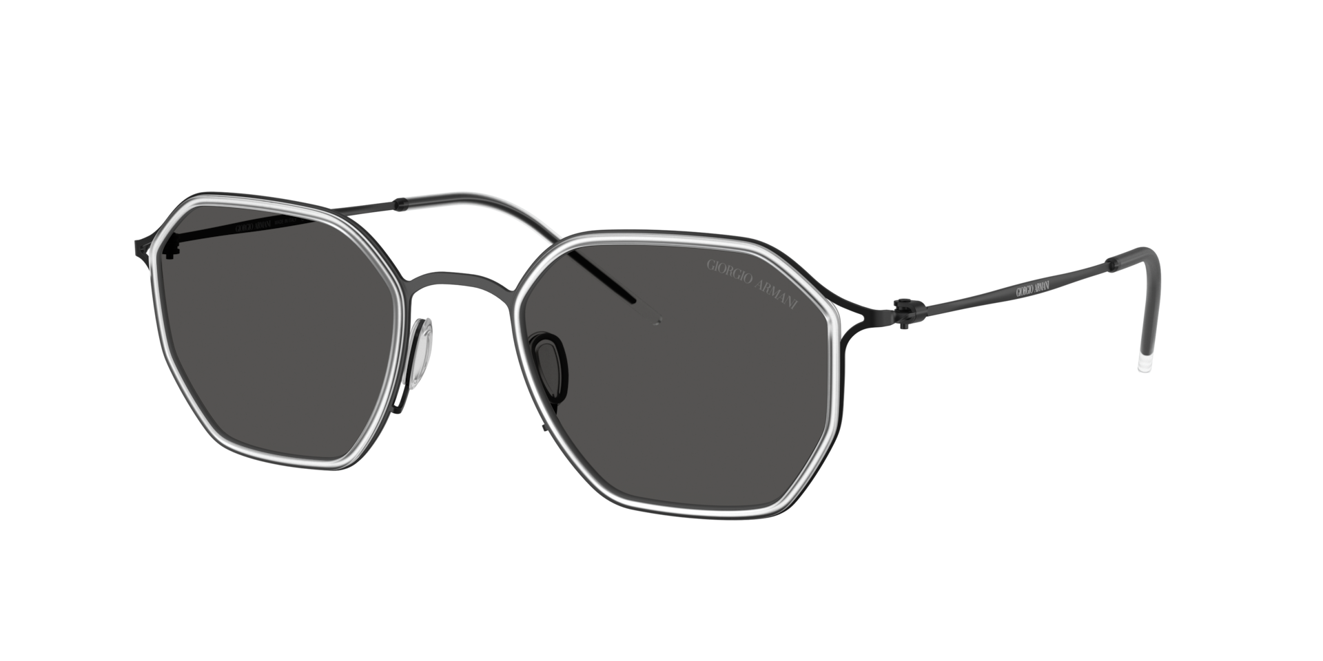 Giorgio Armani Man Sunglass AR6188 -  Frame color: Matte Black, Lens color: Dark Grey