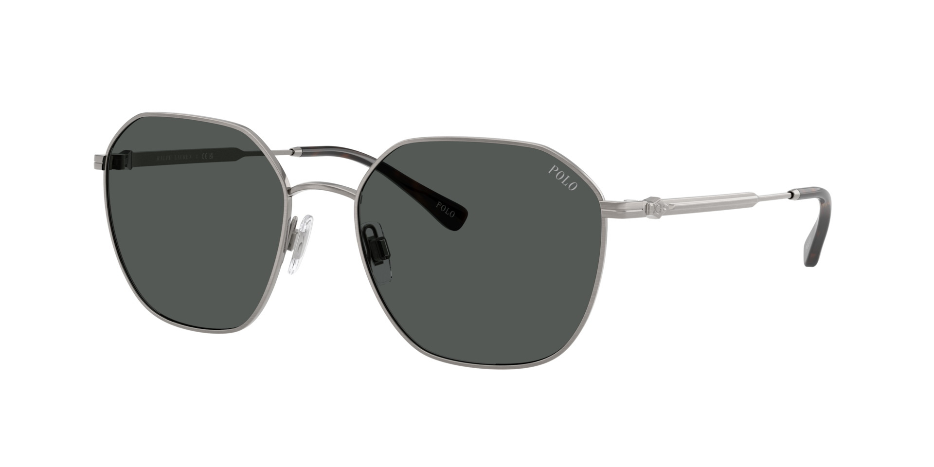 Polo Ralph Lauren Man Sunglass PH3160 -  Frame color: Brushed Gunmetal Metal, Lens color: Dark Grey