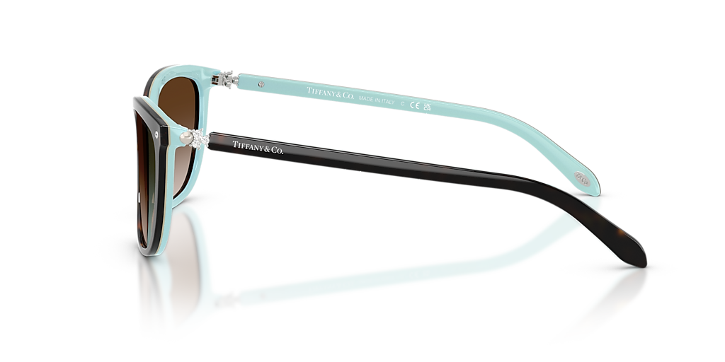 Tiffany & Co. TF4105HB S (55 - 17) with Brown lenses and Tortoise