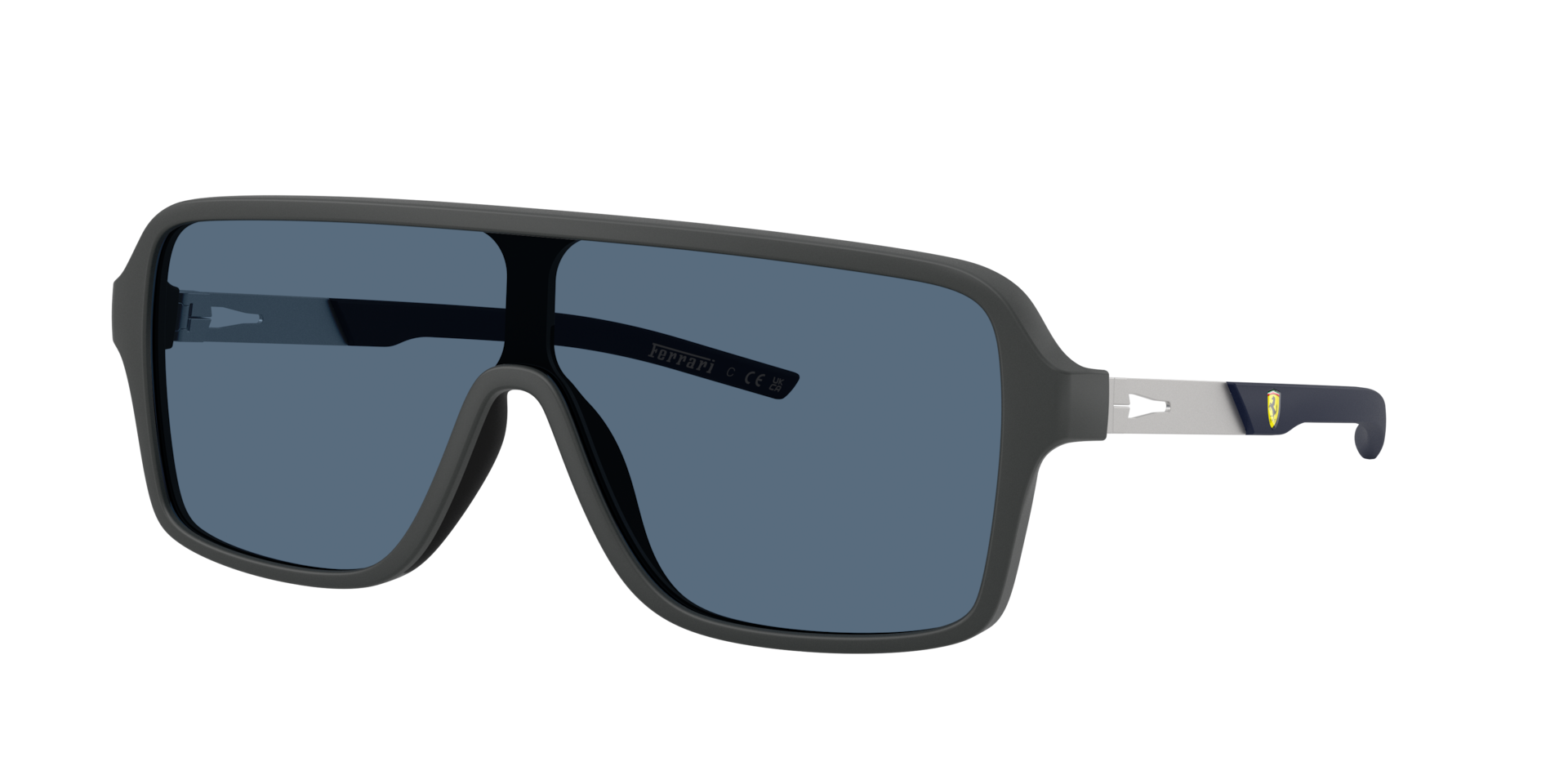 Scuderia Ferrari Homme Sunglass FZ6022U - Couleur du Monture Gris fonc mat Couleur de Lentille Bleu fonc 155 €