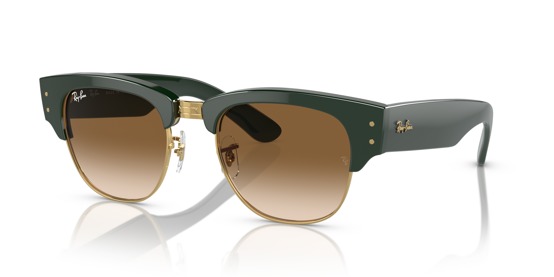 Ray-Ban Mega Clubmaster L (50 - 21) with Brown lenses and Green