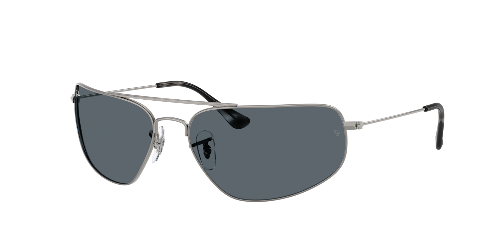 Ray-Ban Unisex Sunglass RB3780 - Couleur du Monture: Gunmetal, Couleur de Lentille: Bleu