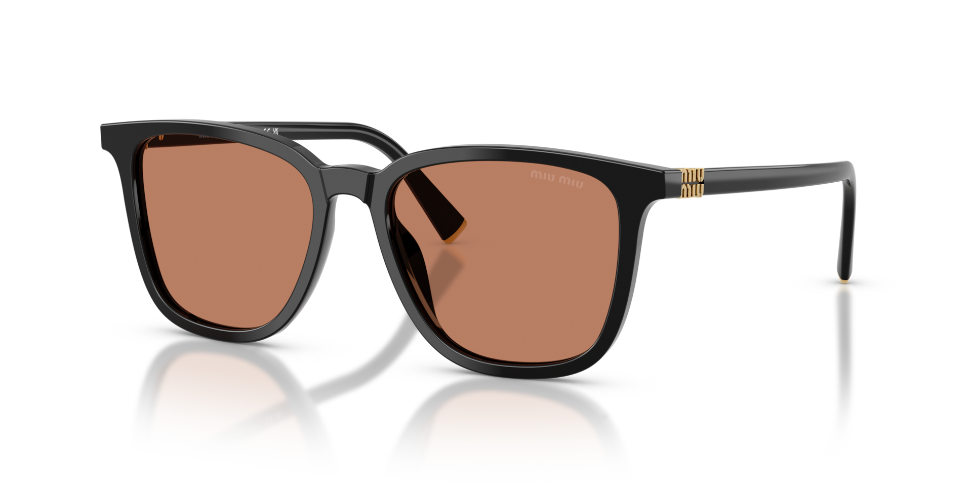 Miu Miu MU B03S M (53 - 17) with Brown lenses and Black frame