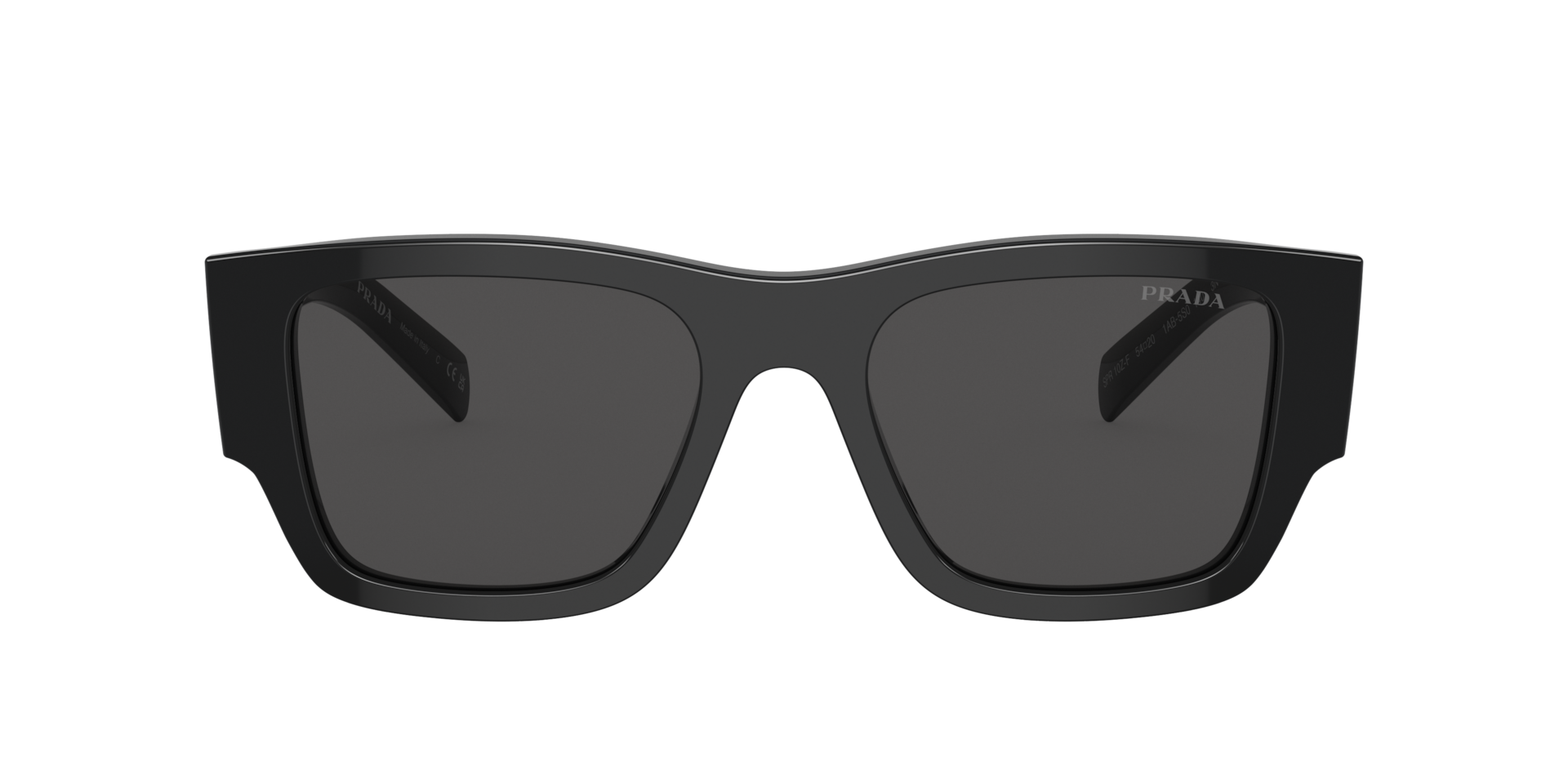 Prada PR 10ZSF L (55 - 19) with Grey lenses and Black frame