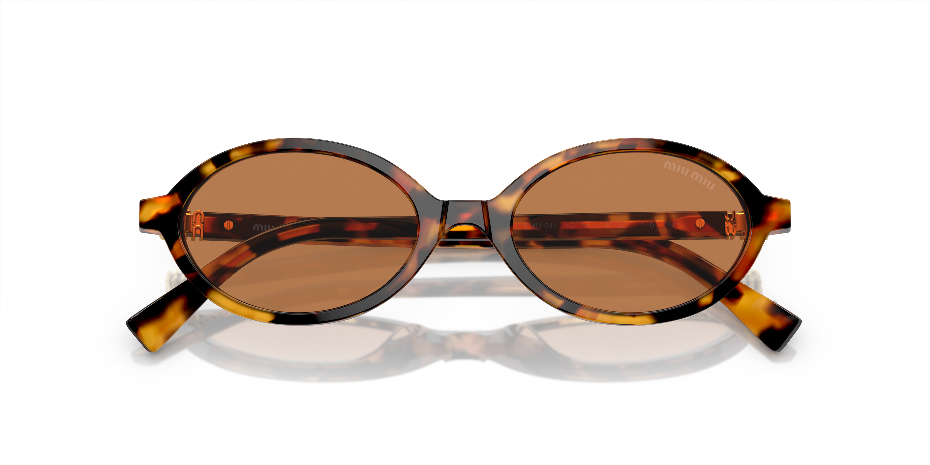 Miu Miu MU 04ZS S (50 - 18) with Brown lenses and Tortoise frame