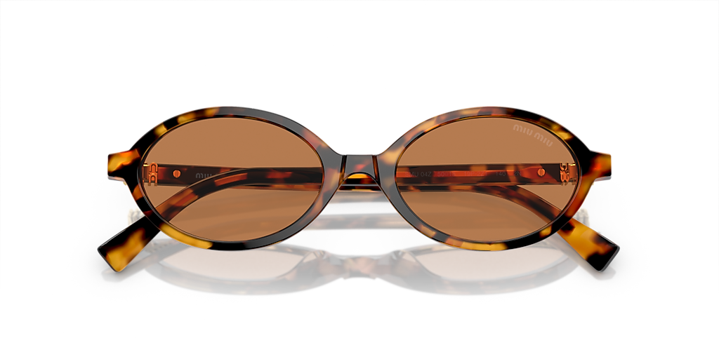 Miu Miu MU 04ZS S (50 - 18) com Lentes Marrom e Armação Tartaruga