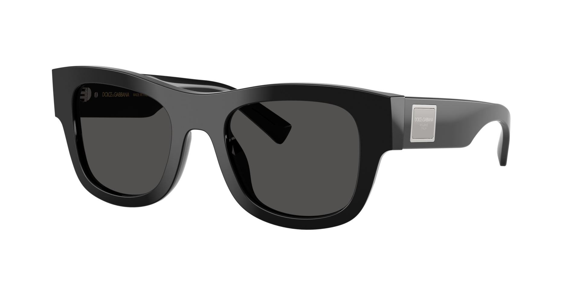 Dolce&Gabbana Mann Sunglass DG4509 - Rahmenfarbe: Schwarz, Linsenfarbe: Dunkelgrau