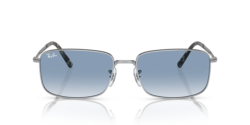 Ray-Ban RB3717 XL (57 - 18) met Blauw Brillenglazen en Zilver