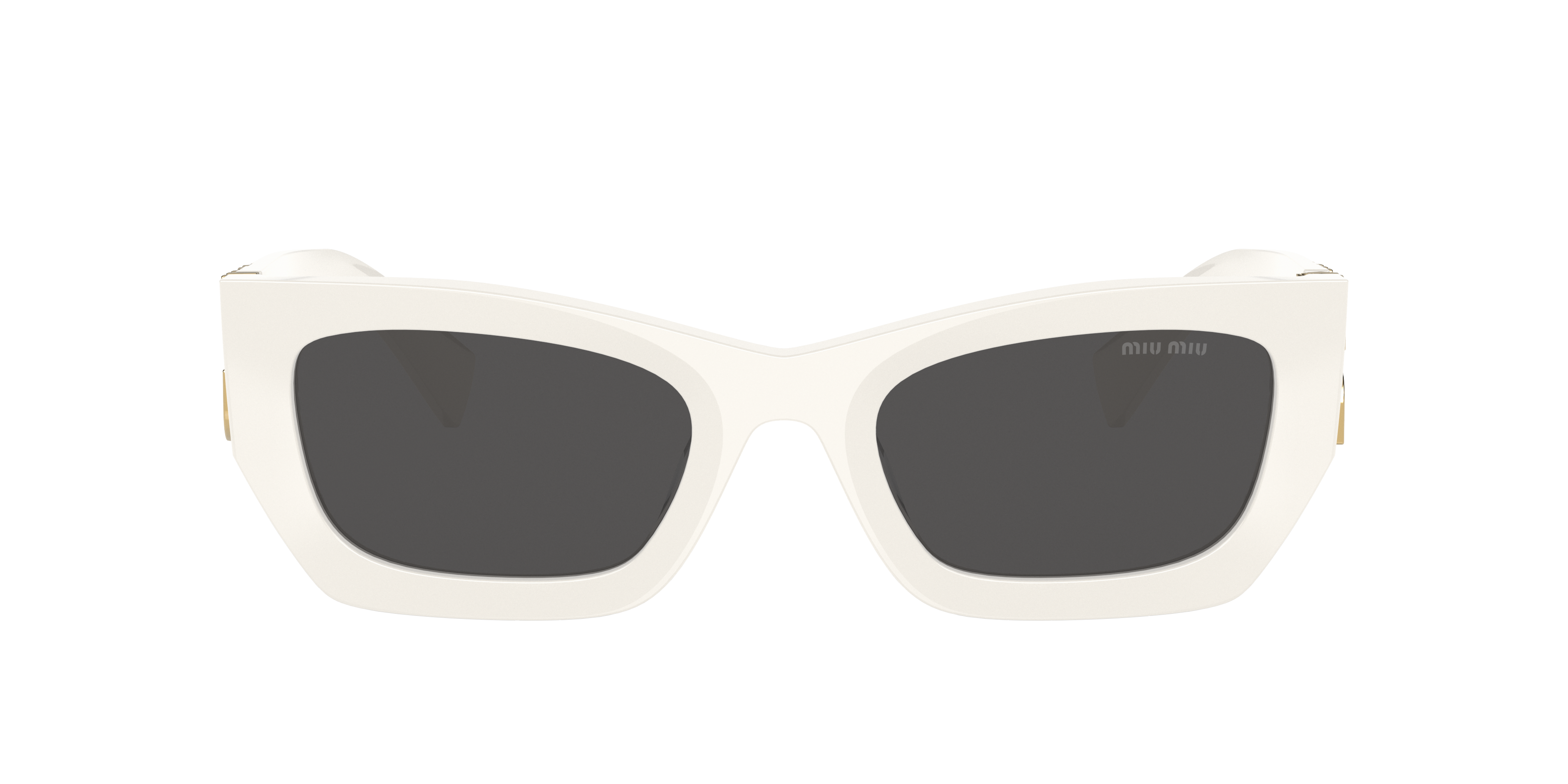 Miu Miu MU 09WS Runway XL (53 - 22) with Grey lenses and White