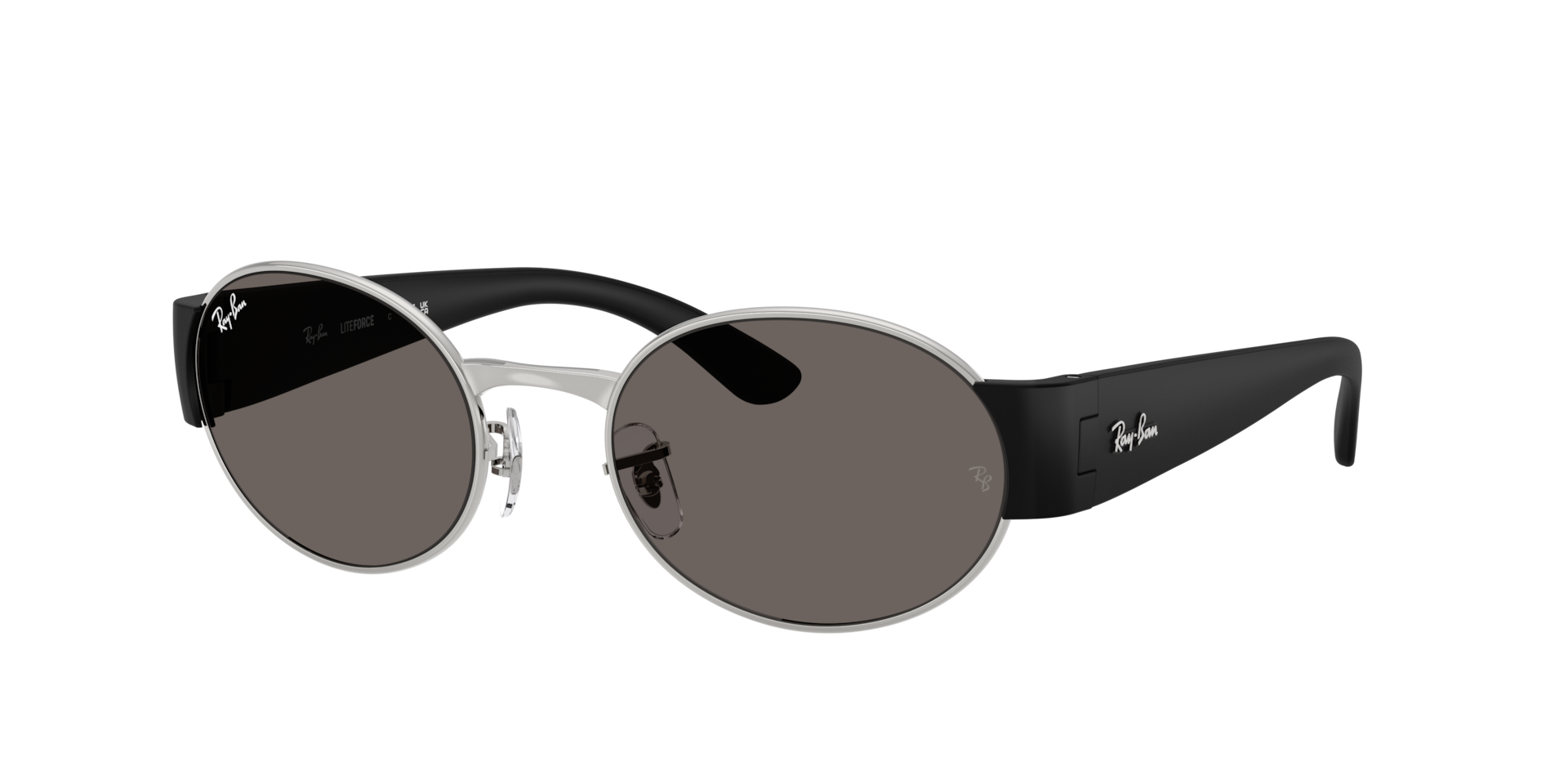 Ray-Ban Unisex Sunglass RB3770 -  Frame color: Silver, Lens color: Dark Grey