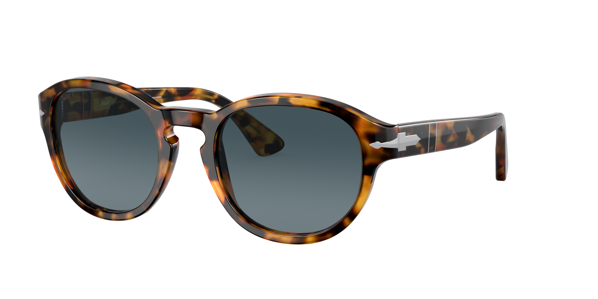 Persol Unisex Sunglass PO3304S -  Frame color: Madreterra, Lens color: Blue Polarized
