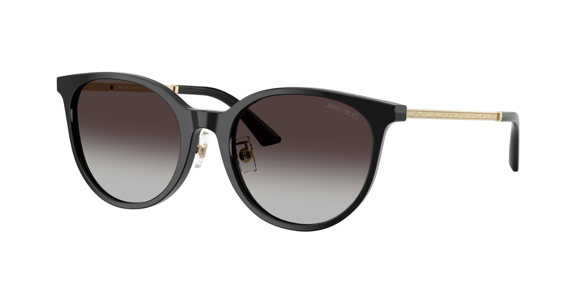 Jimmy Choo Femme Sunglass JC5056JD - Couleur du Monture: Noir, Couleur de Lentille: Dégradé Gris