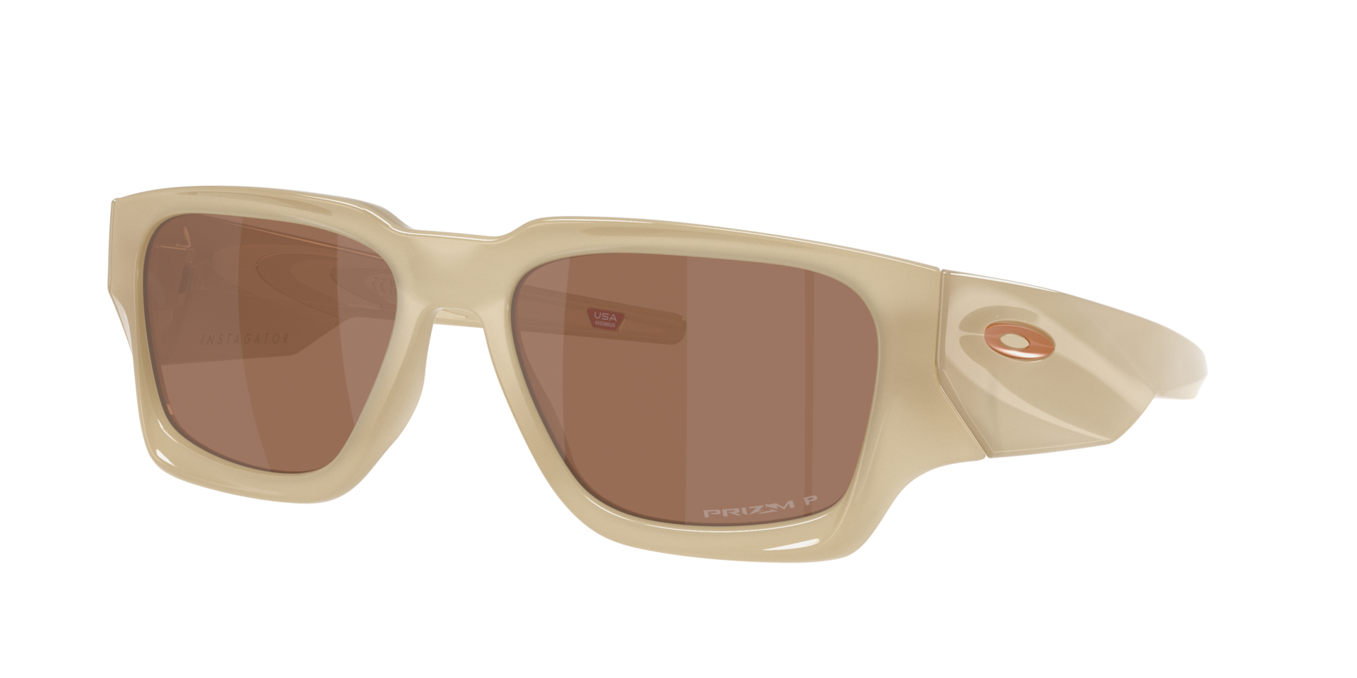 Oakley Homme Sunglass Instagator Latitude Collection - Couleur du Monture: Tempête de sable, Couleur de Lentille: Prizm Tungstène Polarized