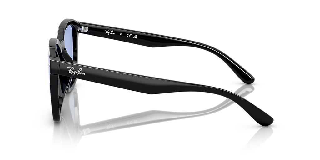 Ray-Ban RB4392D XXL (66 - 17) with Blue lenses and Black frame