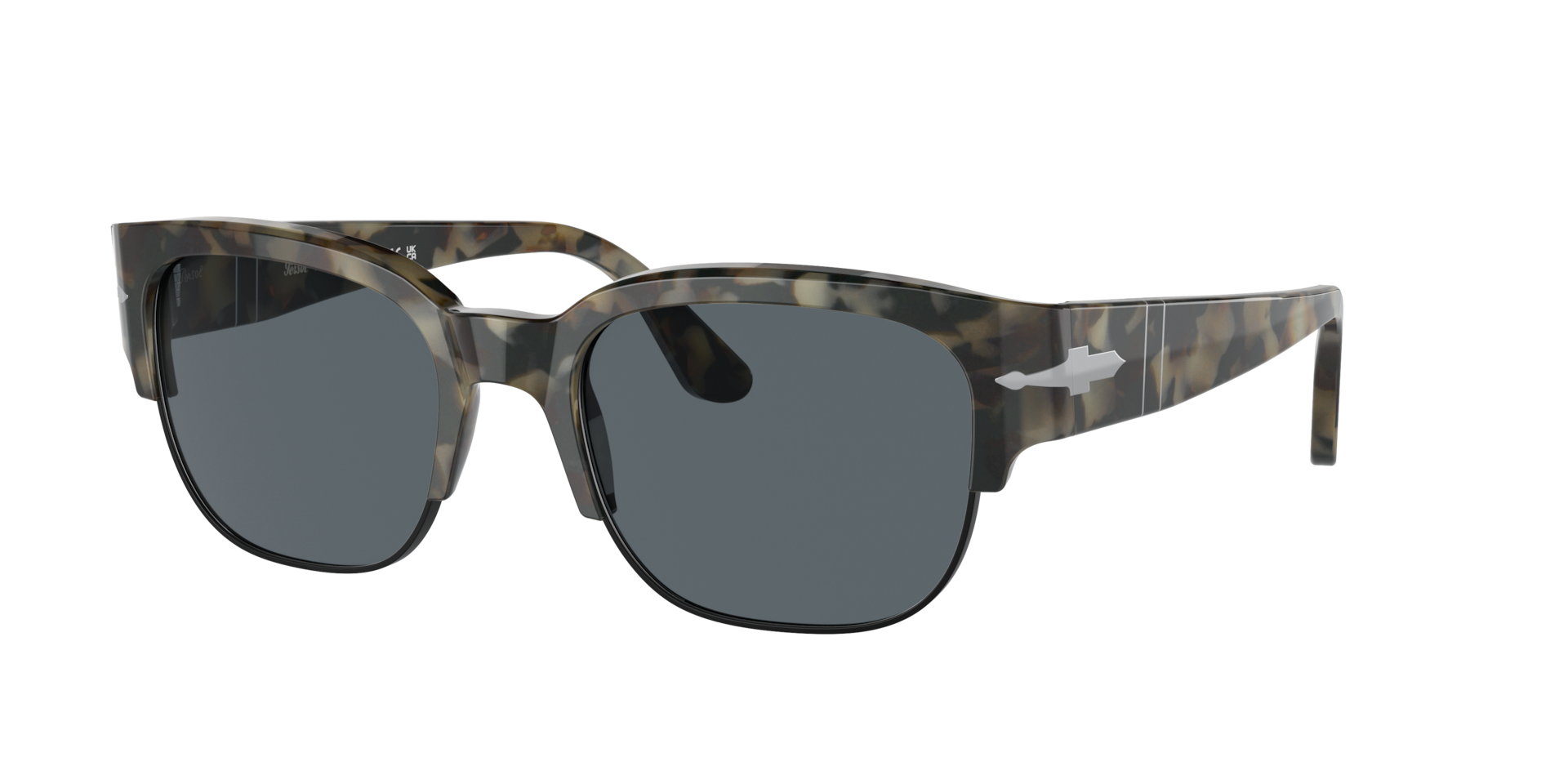 Persol Unisex Sunglass PO3319S - Tom - Frame color: Brown Tortoise, Lens color: Blue
