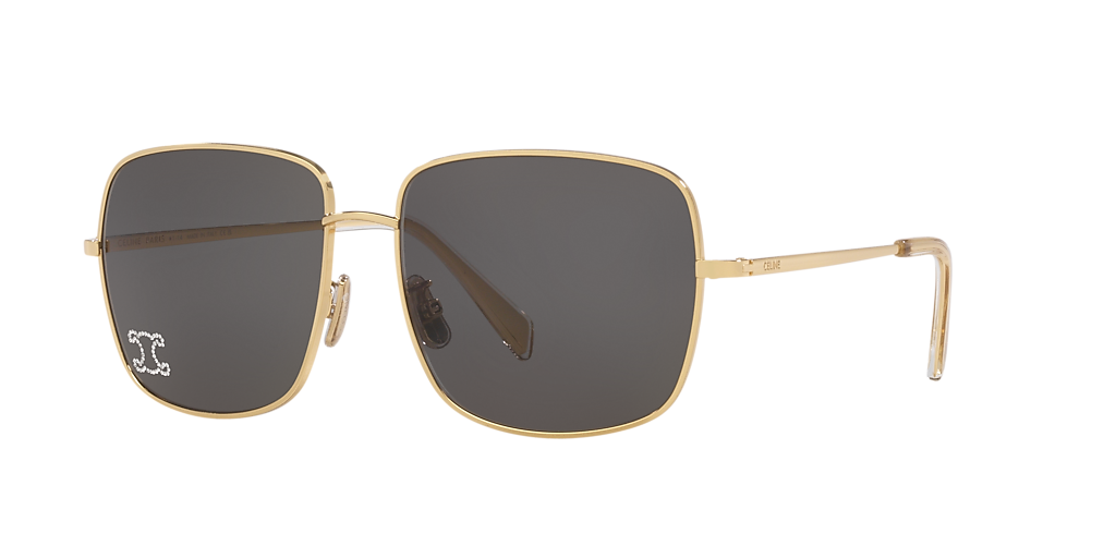 Celine Rhinestone Triomphe CL40284U L (59 - 16) with Grey lenses