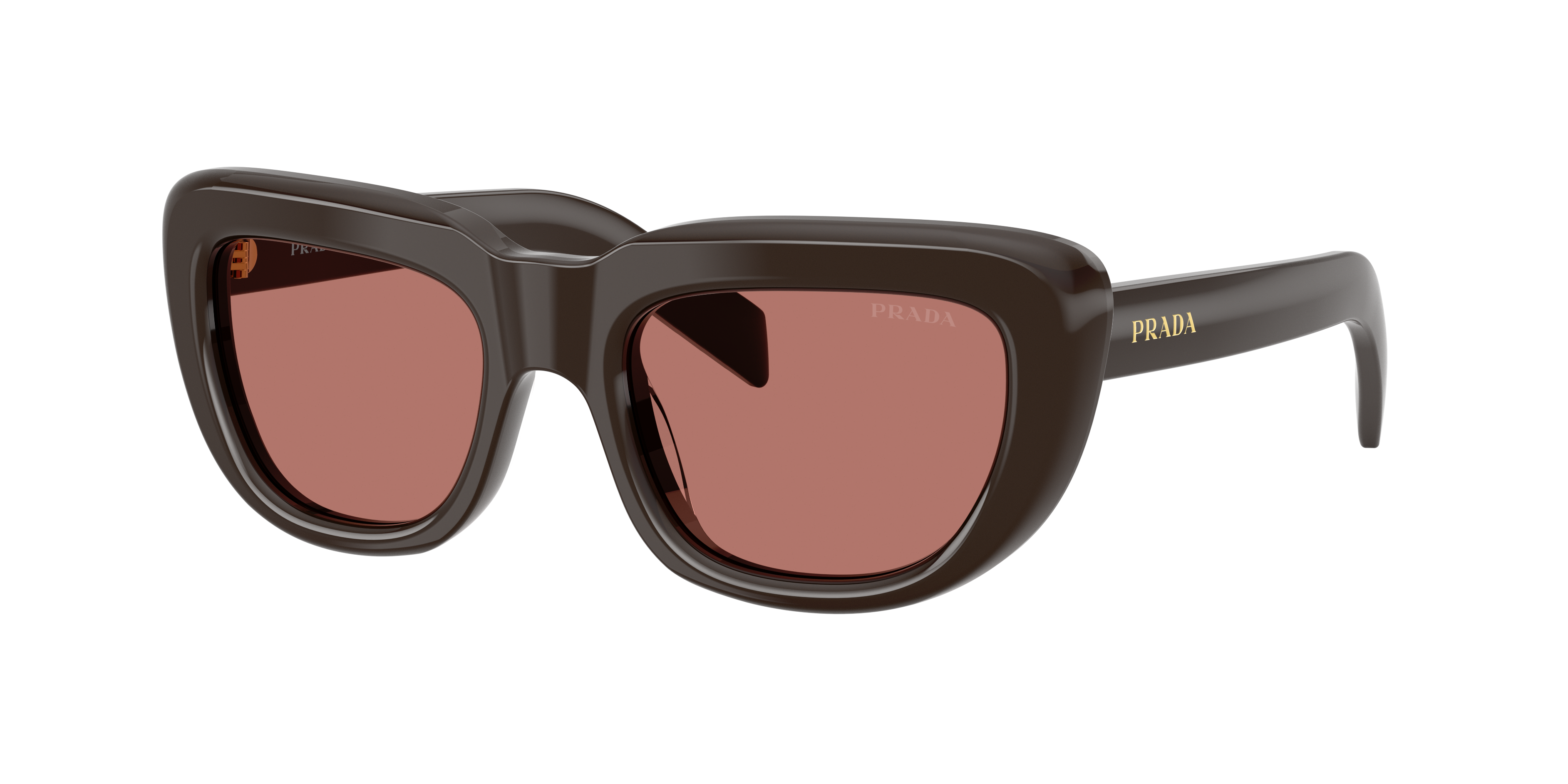 Prada PR D07S S (53 - 20) with Brown lenses and Brown frame