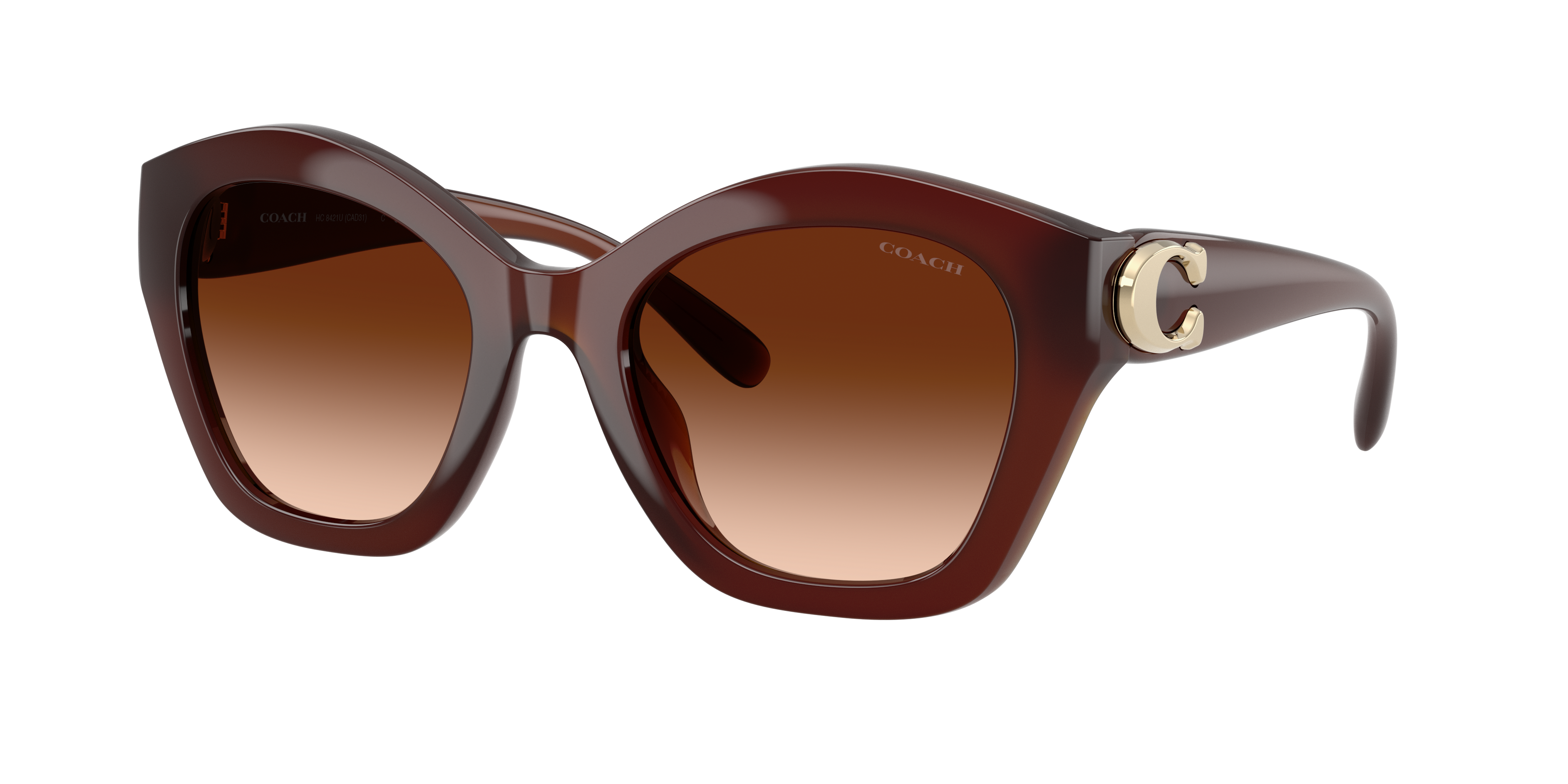 Coach Woman Sunglass CAD31 -  Frame color: Milky Hazelnut, Lens color: Brown Gradient