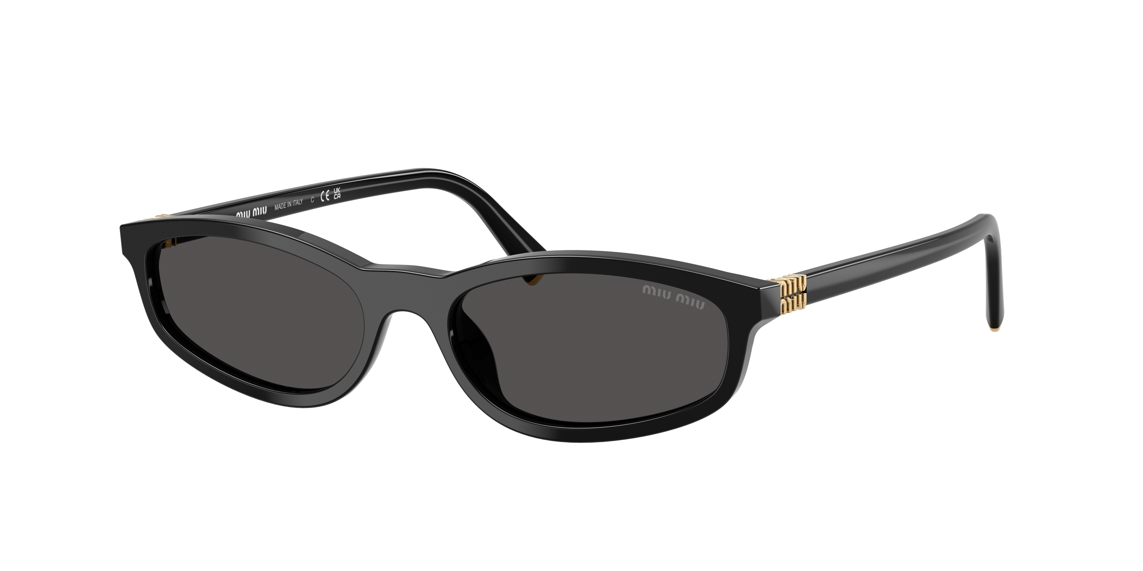 Miu Miu MU A06S S (54 - 17) with Grey lenses and Black frame