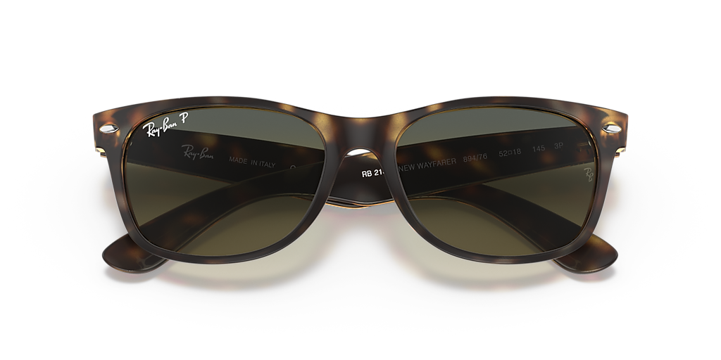 Ray-Ban New Wayfarer Classic M (55 - 18) with Blue lenses and