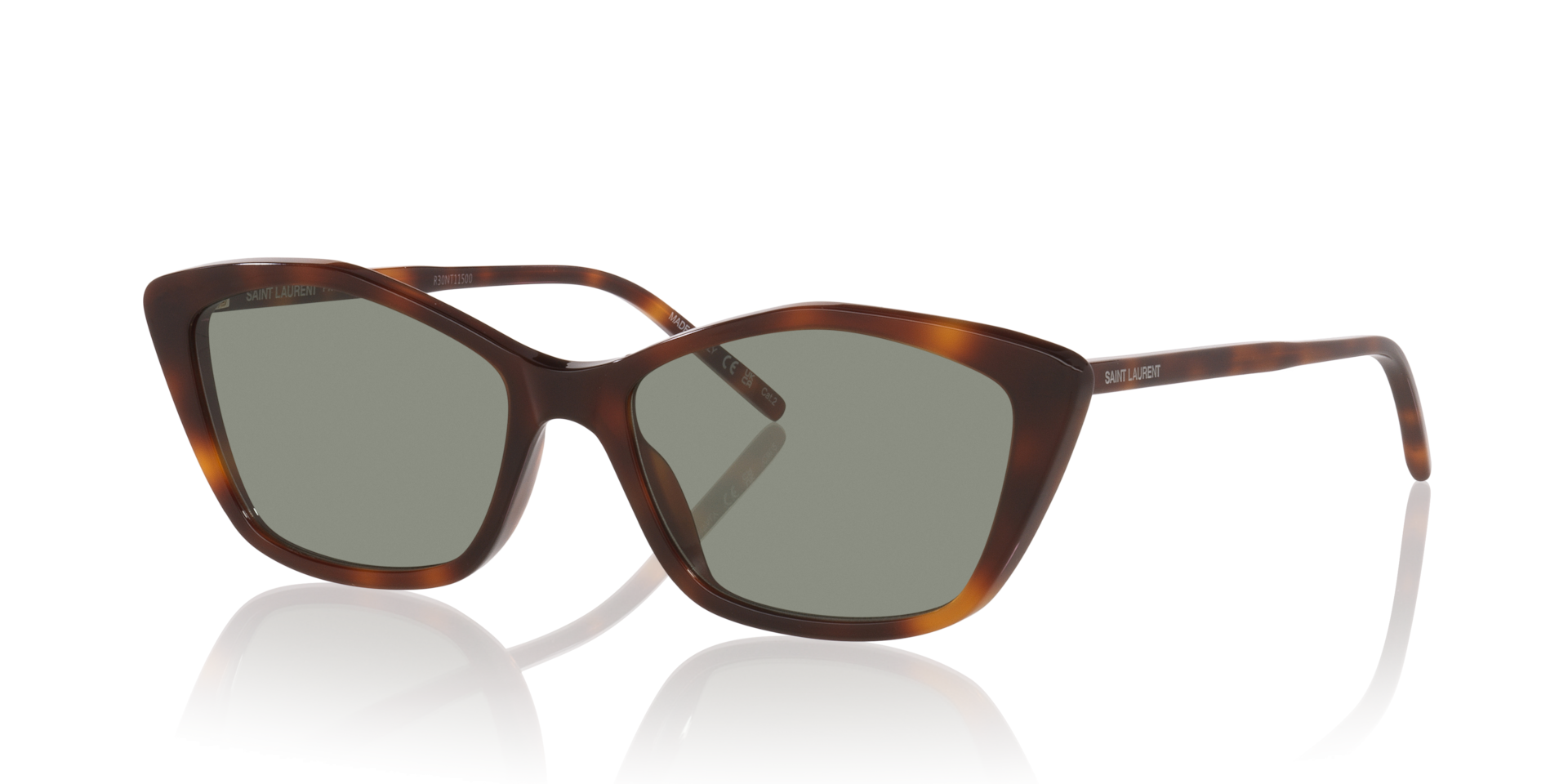 【Lauren.t】 Saint Laurent SL 775 L (57 - 17) with Green lenses and Tortoise