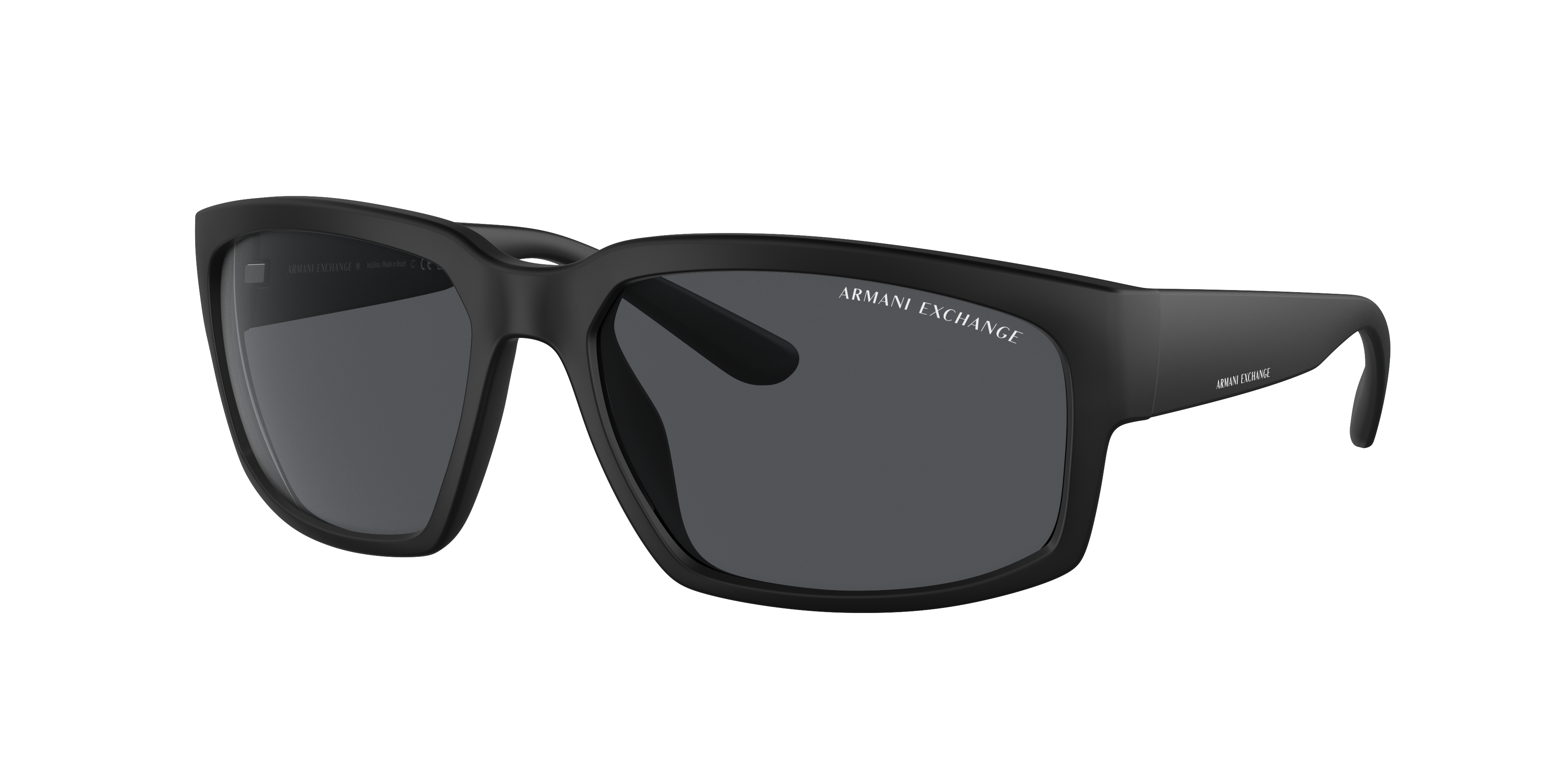 Armani Exchange Man Sunglass AX4142SU -  Frame color: Matte Black, Lens color: Polarized Grey