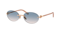 Tiffany & Co. TF3104D L (56 - 18) with Blue lenses and Gold  display picture 3