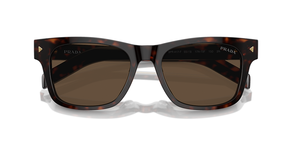 Prada PR A17SF XL (55 - 18) with Brown lenses and Tortoise frame
