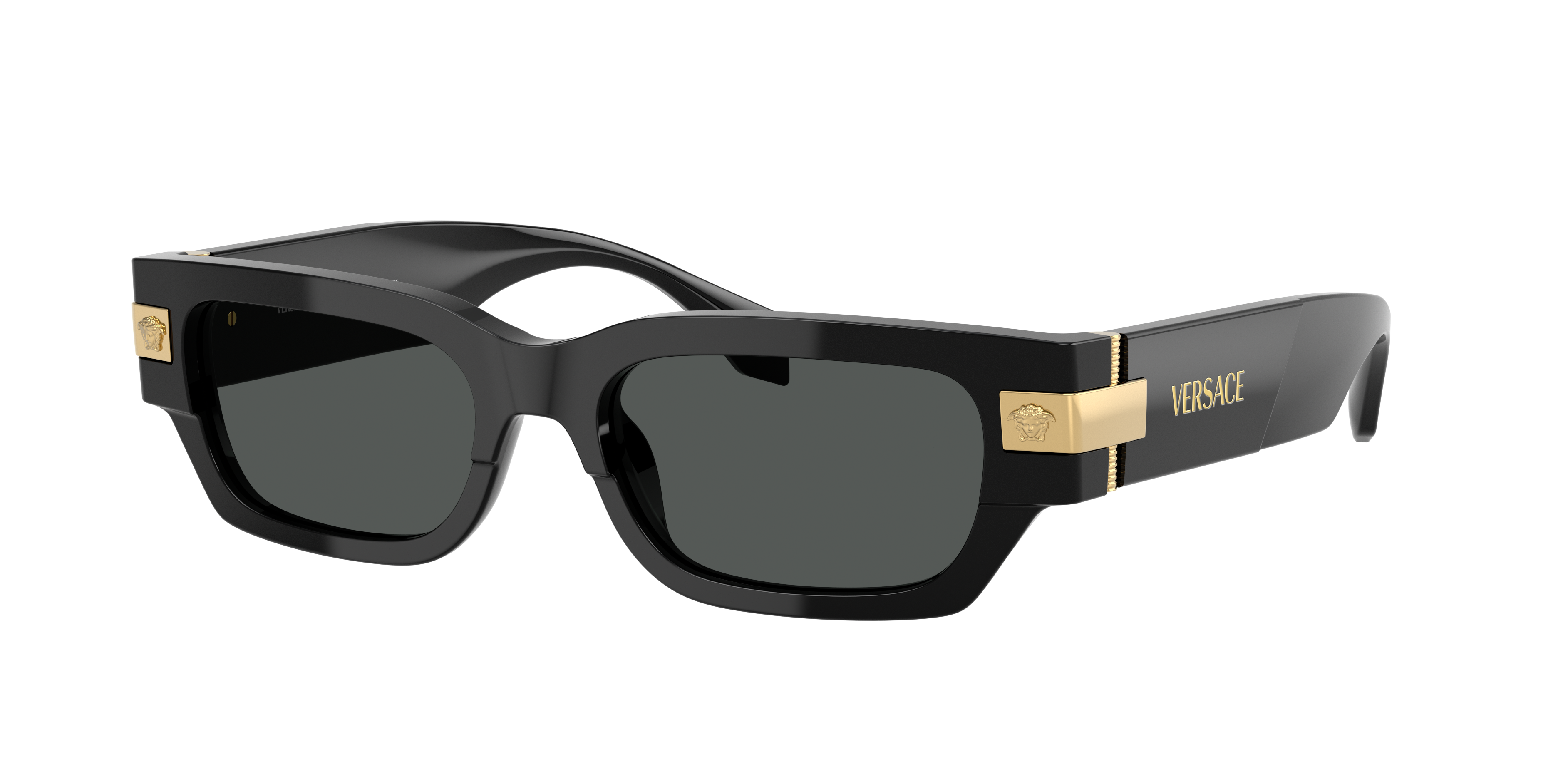 Versace VE4465F XXL (53 - 18) with Grey lenses and Black frame