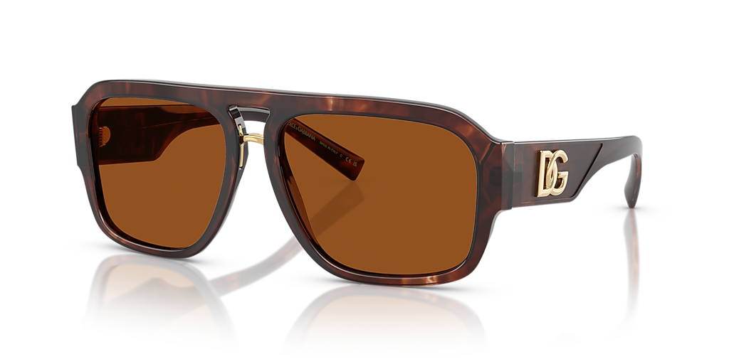 Dolce&Gabbana DG4403 L (58 - 16) with Brown lenses and Red frame