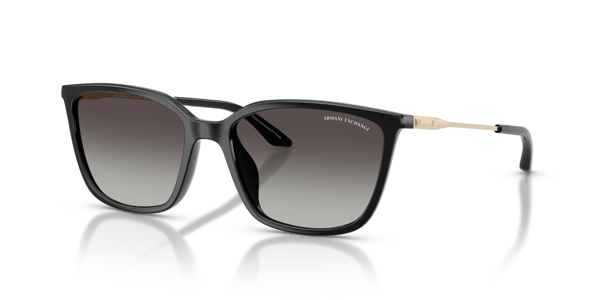 Armani Exchange AX4171SU (55 - 17) with Grey lenses and Black