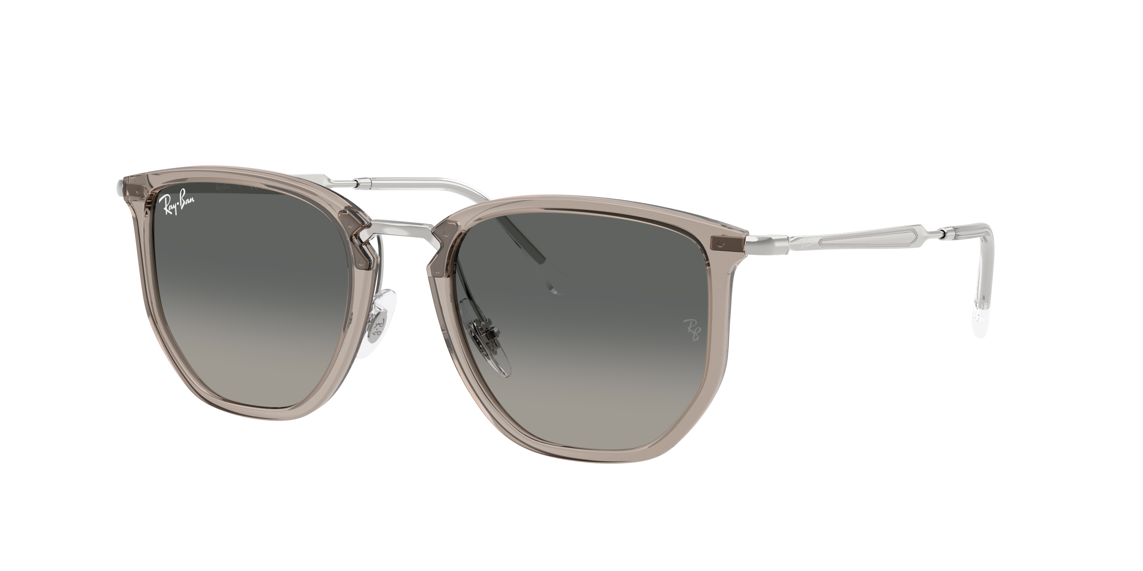 Ray-Ban RB4451 L (50 - 20) com Lentes Cinza e Armação Cinza