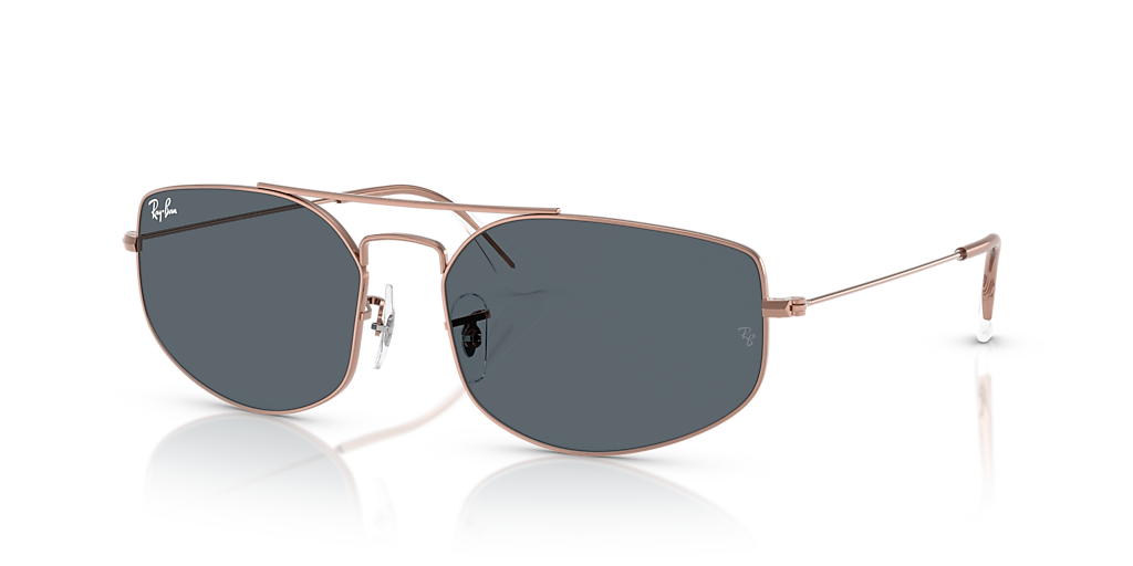 Ray-Ban Explorer V XL (57 - 17) with Blue lenses and Copper frame