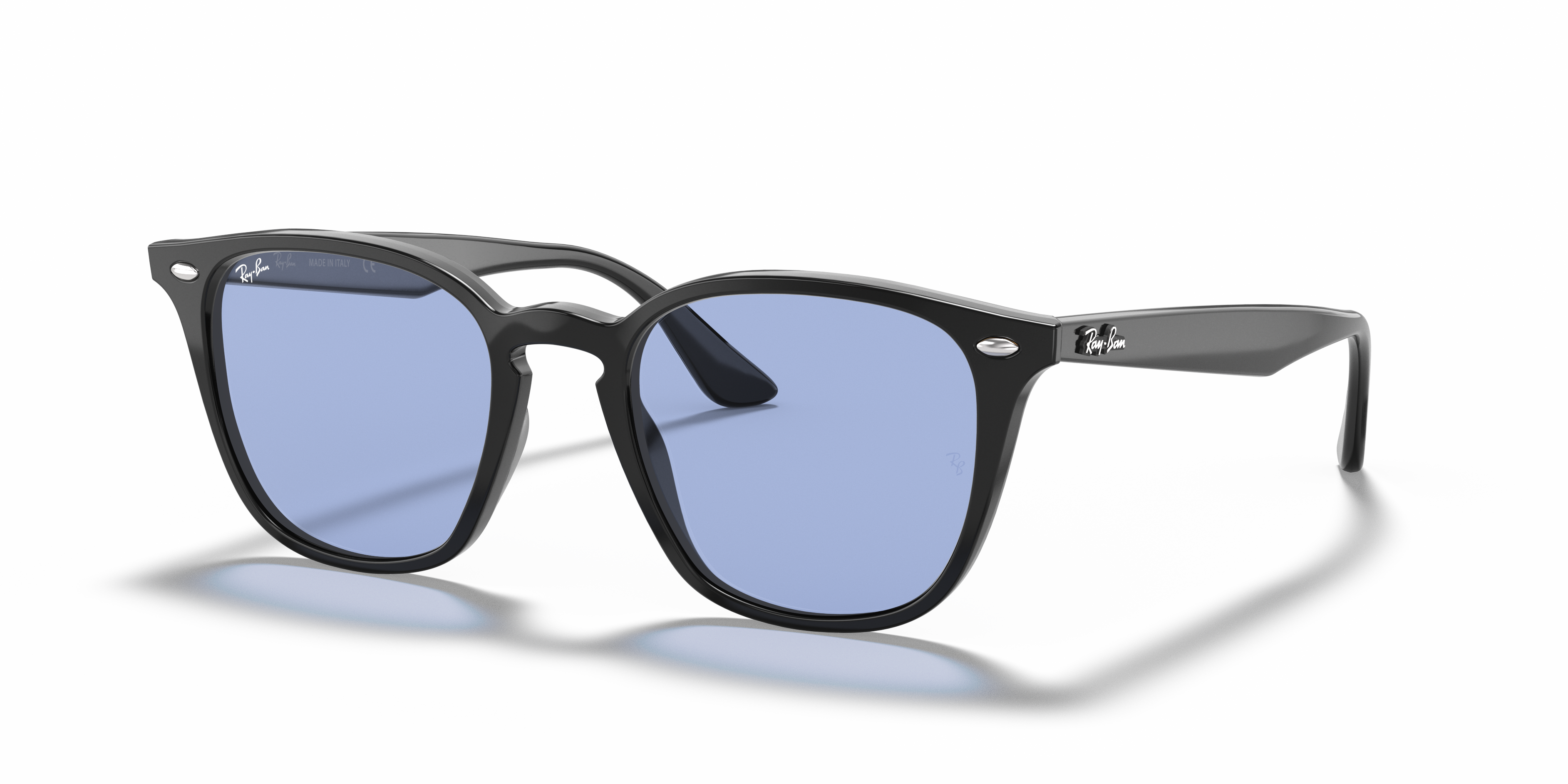 Ray-Ban RB4258 L (52 - 20) with Blue lenses and Black frame