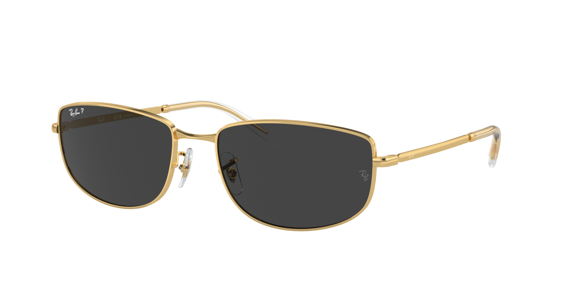 Ray-Ban RB3732 XXL (59 - 18) com Lentes Preto e Armação Ouro