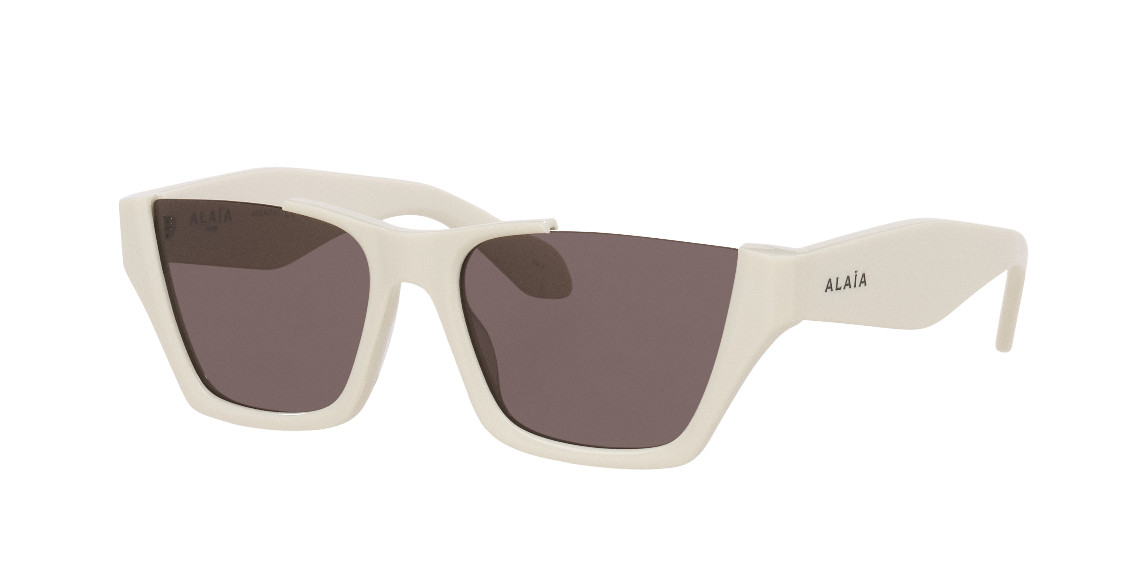 Alaia Woman Sunglass AA0081S -  Frame color: White, Lens color: Grey