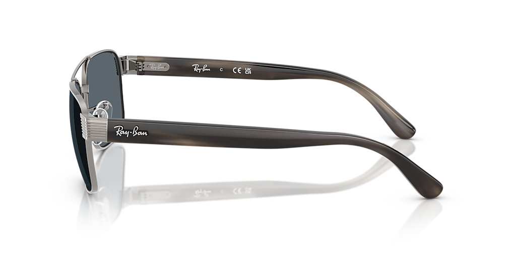 Ray-Ban RB3751 XXL (61 - 17) with Blue lenses and Grey frame