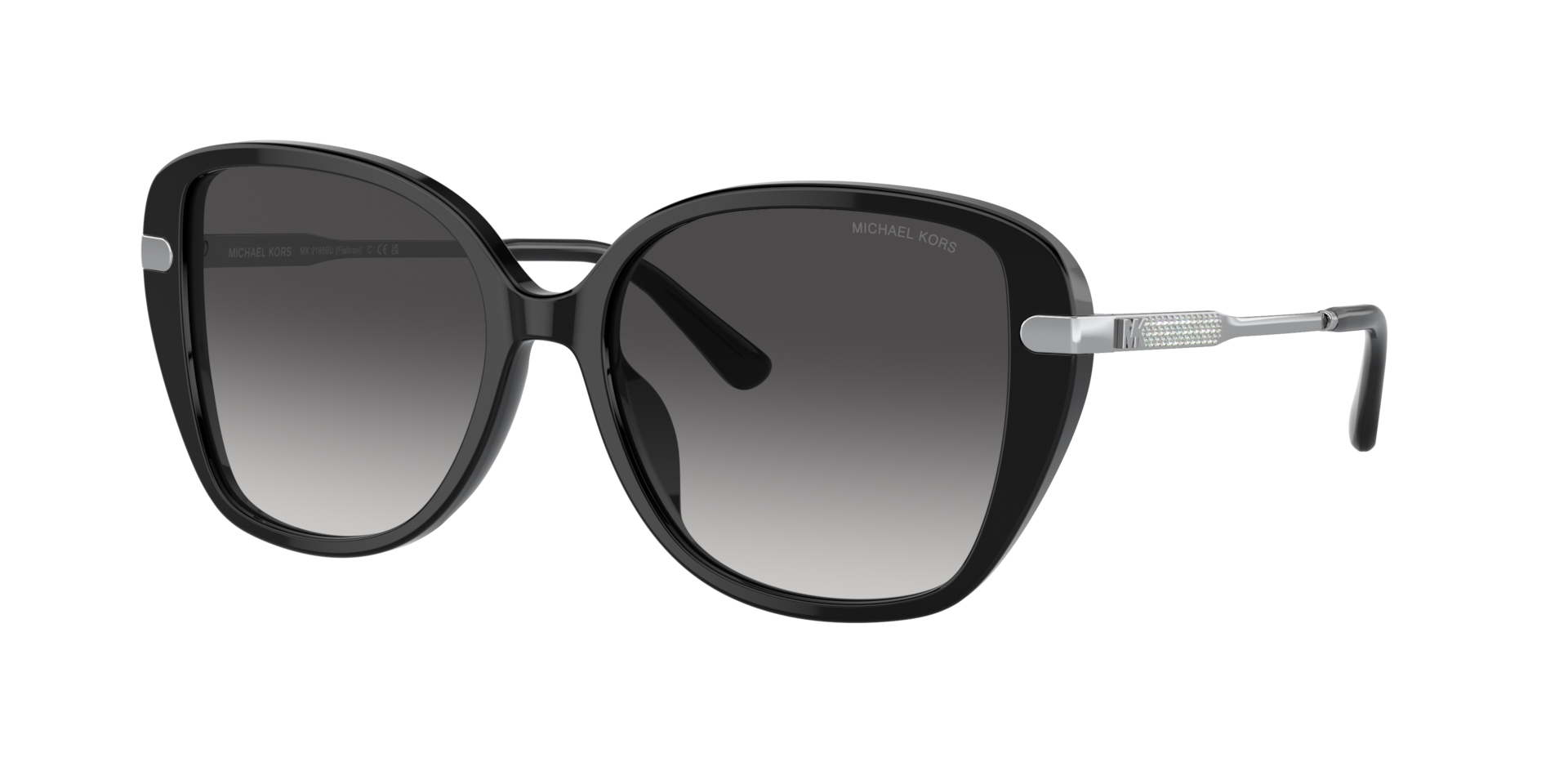 Michael Kors Femme Sunglass MK2185BU Flatiron - Couleur du Monture Noir Couleur de Lentille Dgrad Gris fonc 100 €