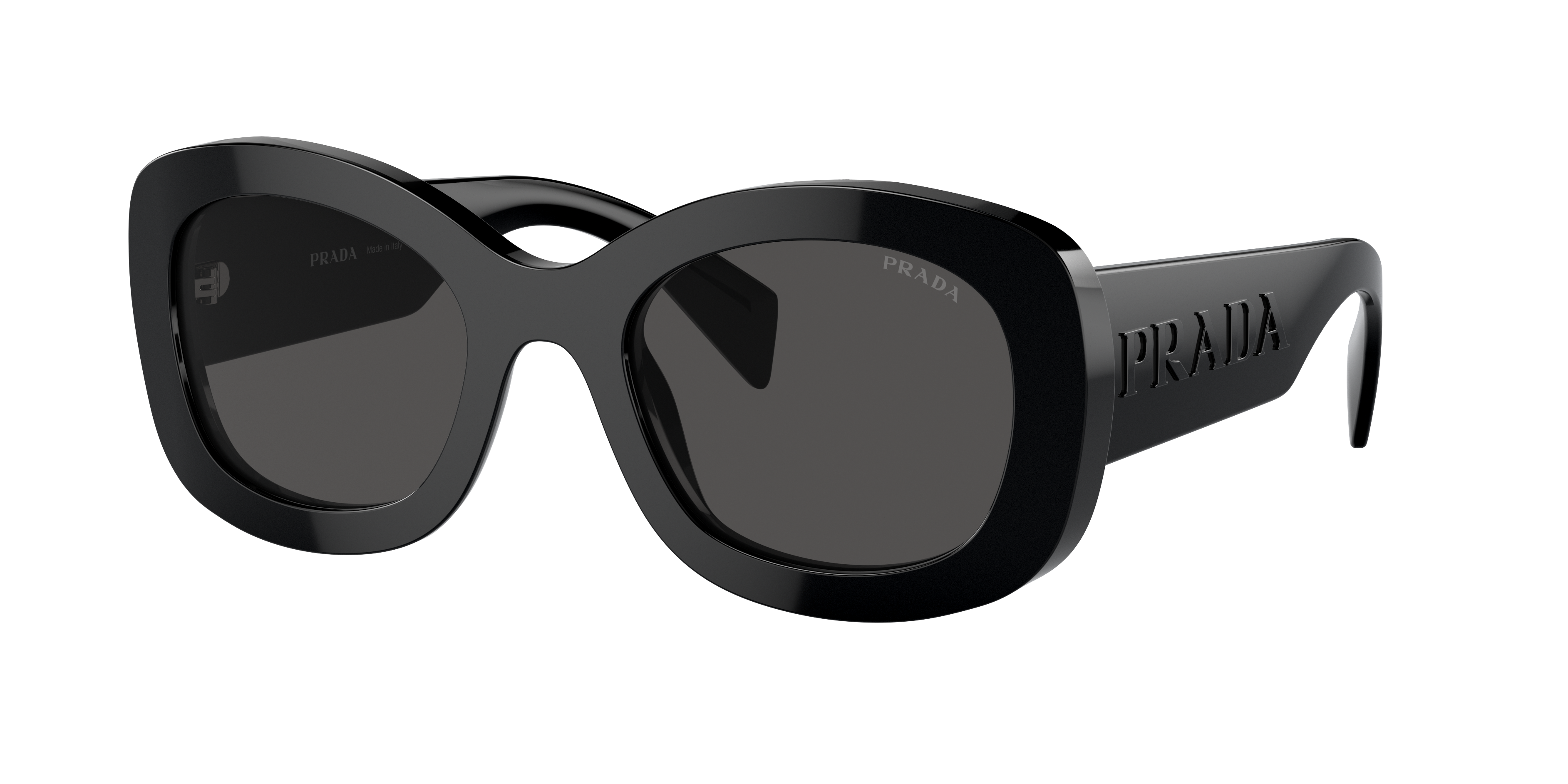 Prada PR A13S L (54 - 23) with Grey lenses and Black frame