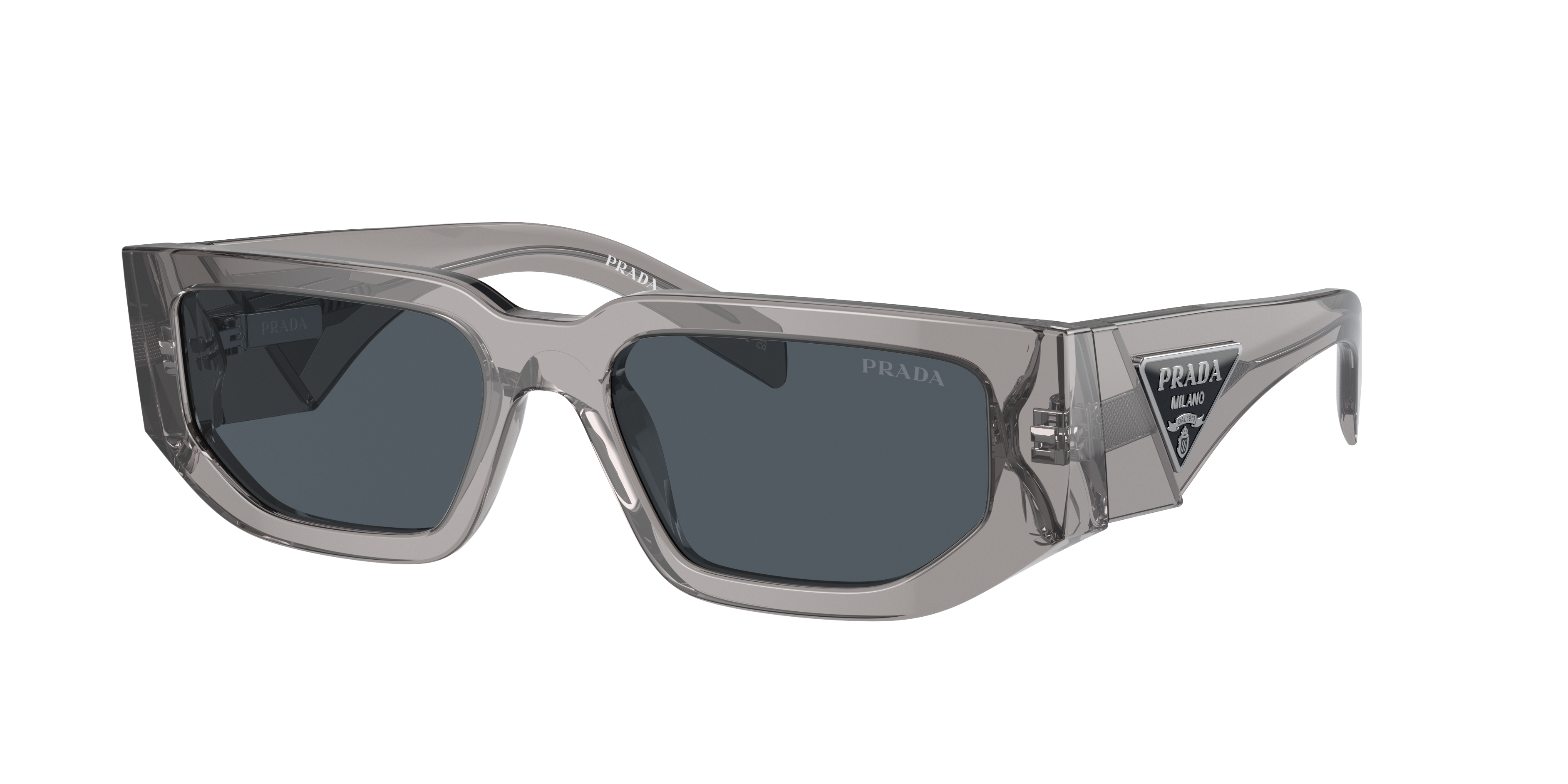Prada PR 09ZS M (54 - 18) with Grey lenses and Grey frame