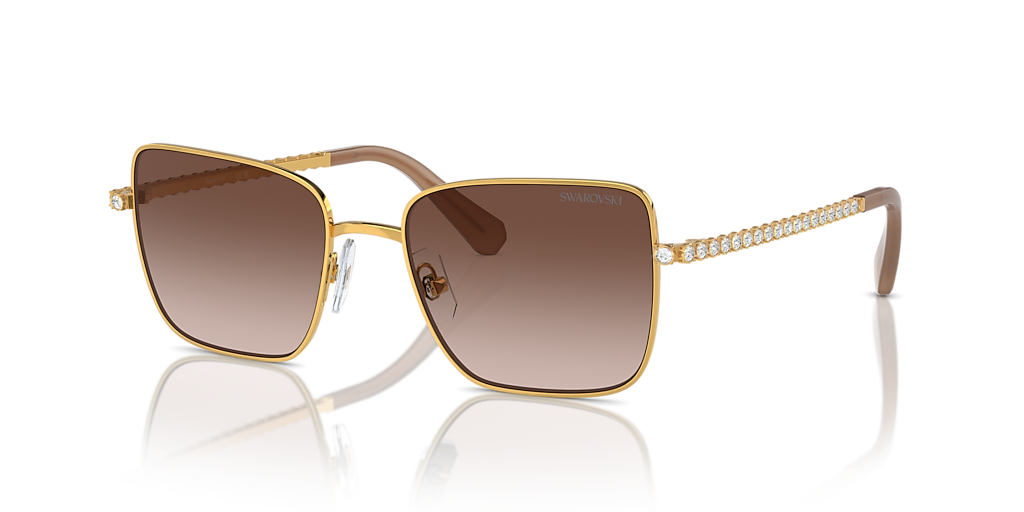 Swarovski SK7015 XL (56 - 18) with Brown lenses and Yellow frame