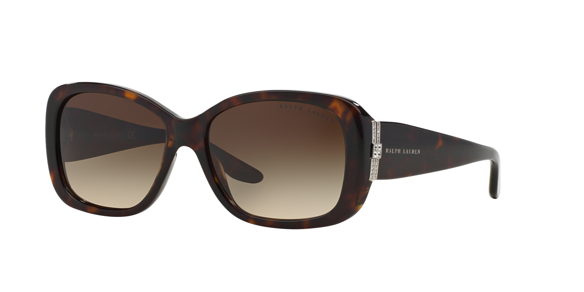 Ralph Lauren Femme Sunglass RL8127B - Couleur du Monture Havana fonc brillant Couleur de Lentille Dgrad Marron 84 €