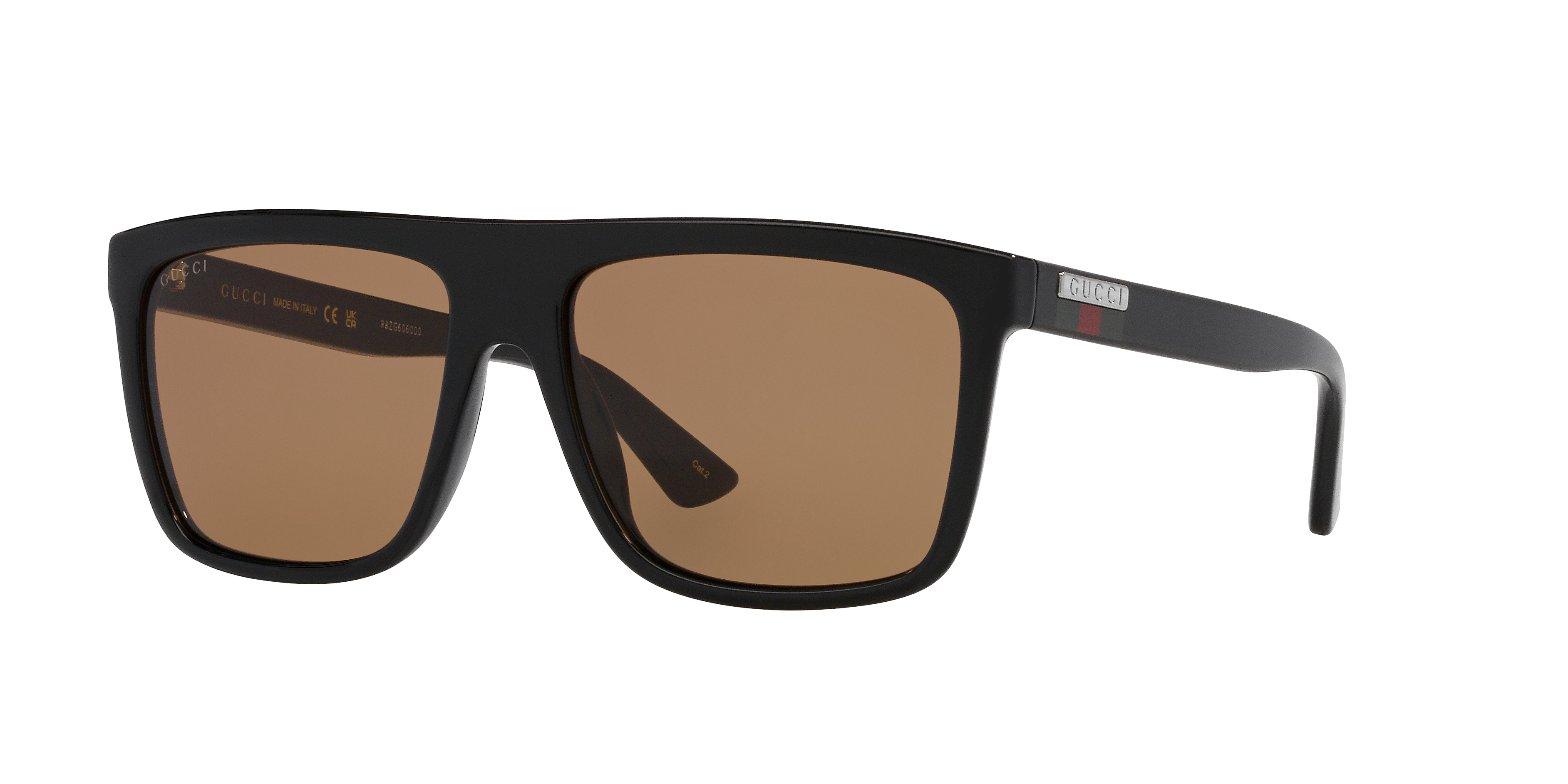 Gucci GG0748S XL (59 - 17) with Brown lenses and Gold frame