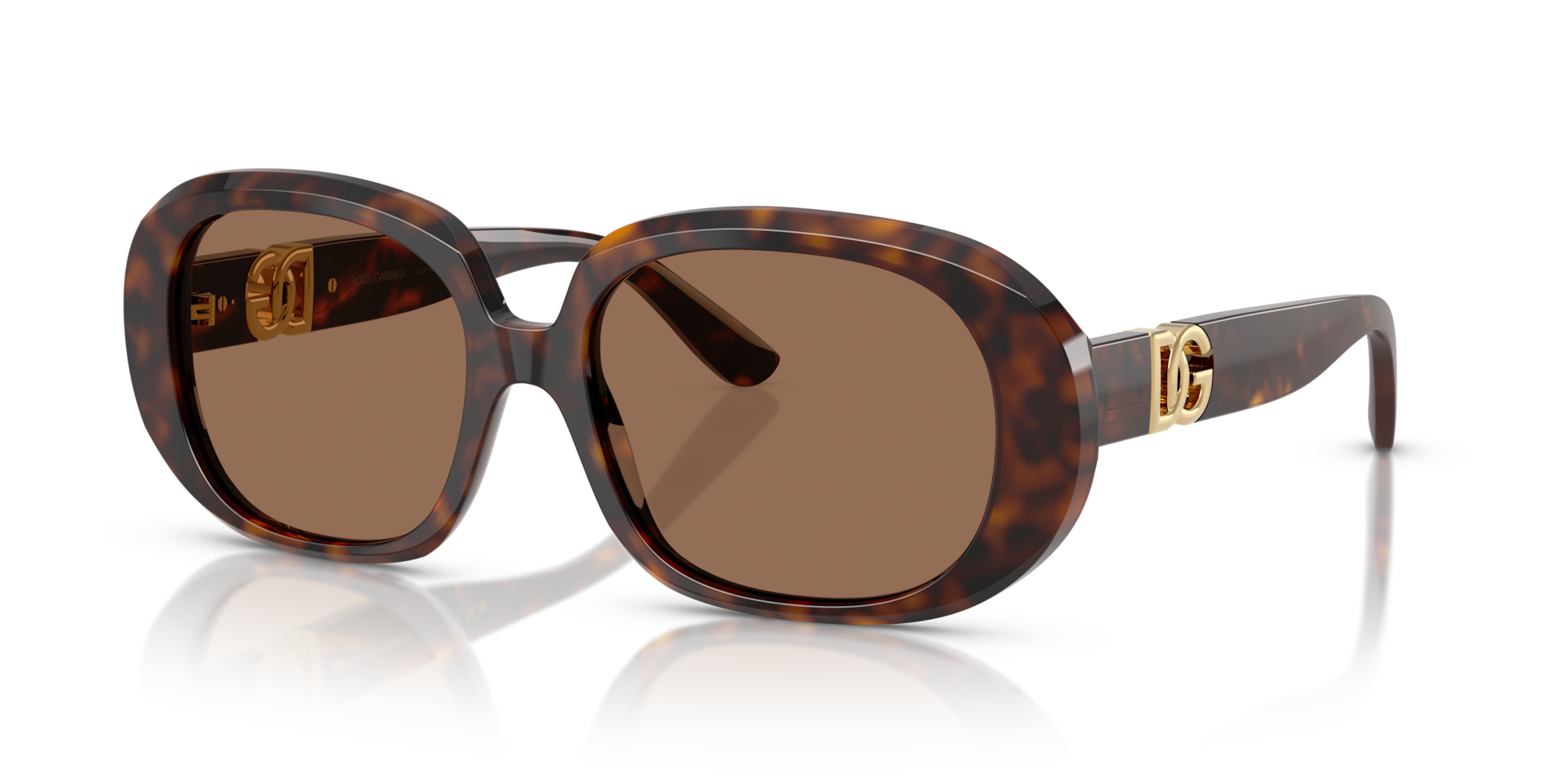 Dolce&Gabbana DG4476 L (56 - 17) with Brown lenses and Tortoise